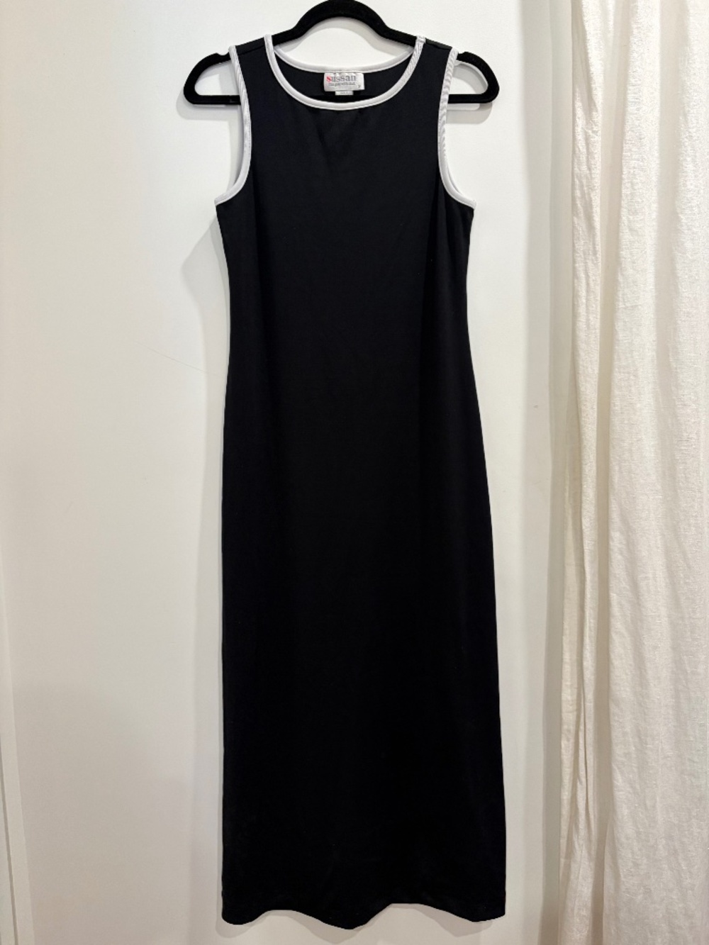 Sussan Black White Stretch Maxi Dress (Size S)